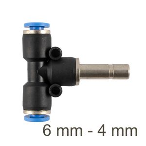 Red. Insert T-joint Pu 6mm - 4mm